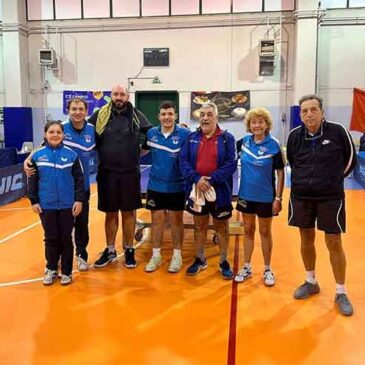 Tennistavolo Pappalardo: doppia vittoria per gli azzurrini in C2 e D2